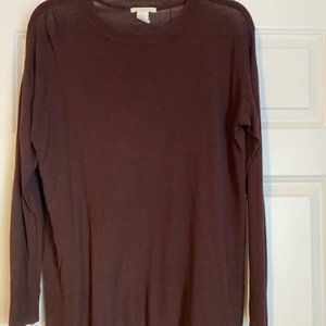 Flowing dark burgundy sweater